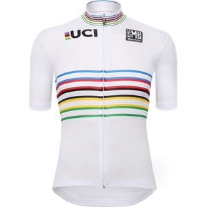 Santini UCI World Championship Master jersey / Fietsshirt korte mouwen wereldkampioen Masters-4XL