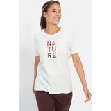 camel active - T-shirt - Wit - Duurzaam Biologisch Katoen