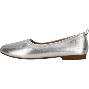 Clarks - 26181227 Fawna - Ballerina's - Zacht Zilver - Leer - Casual