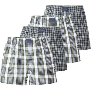 Tom Tailor - Geweven Boxershorts - Geruit - Verpakking van 4