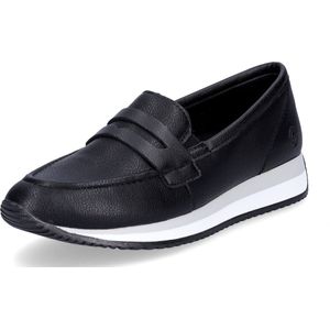 Remonte dames leren instappers zwart