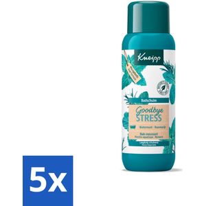 Kneipp - Badschuim - Goodbye Stress - Watermunt & Rozemarijn - 400 ml - Bulkverpakking - 5 stuks