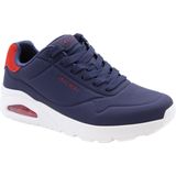 Skechers - Street Uno - Suited on Air - Herensneakers - Navy/Red - Durabuck