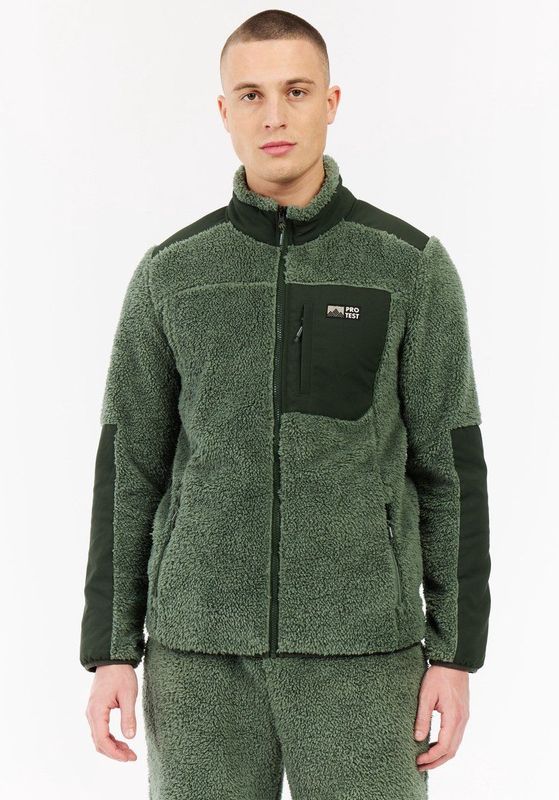 Protest Prtbleaker - Fleece vest Heren - Outdoor - High-pile fleece - Ritssluiting – Aspen Green