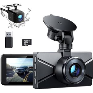 Dailysuppliess Dashcam voor Auto - Dualdashcam Voor en Achter - Full HD - Zwart