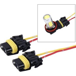 2 STUKS H8 / H11 Auto Auto LED-lampfittinghouder (zonder licht)