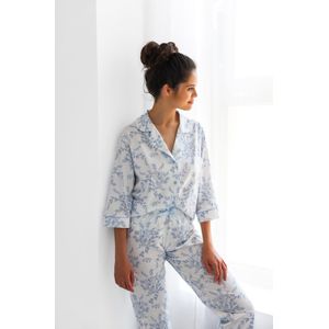 Sensis Katoenen Pyjama Dames Volwassenen | 3/4 Mouw Lange Broek | Rosie 38 / M