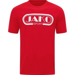 Jako Retro T-Shirt Heren - Rood | Maat: XXL