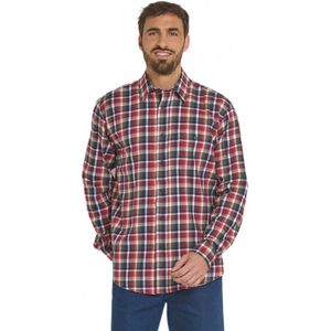 Warm flanellen geruit overhemd, donker