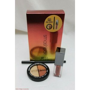 Smashbox Ablaze Eye and Lip Set Full Sized Eye shadow Liquid Lipstick Eye Liner