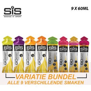 Science in Sport - SiS Go Isotonic Energiegel 9-pack Mixed - Sportgel / Energy gel - 9x60 ml - variatie bundel