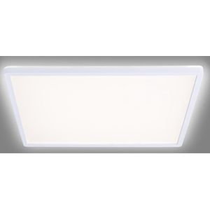 Navaris LED plafondlamp - Vierkante lamp voor aan het plafond - Ultra plat - Met indirecte verlichting - Moderne plafonniere - 42 x 42 x 2,5 cm - 22W
