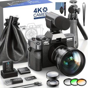 Vlogcamera – Digitale Camera – Compactcamera – Videocamera – Fotocamera – 48MP Resolutie – 4K Video & Wifi Connectivity