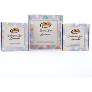 Beesha Shampoo, Conditioner en Body Bar Lavendel