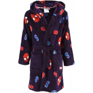 Spiderman Badjas Fleece Blauw Maat 98