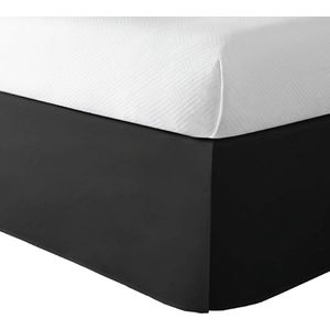 Microfiber op maat gemaakte stijl bedrok met klassieke 14 inch vallengte twin zwart Lux Hotel