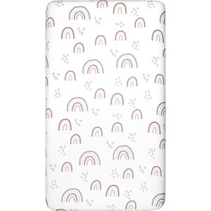 140 x 70 cm wieg baby hoeslaken, matrasbeschermer 1 pak, 100% microvezel Oeko-tex 100 pasgeboren laken voor jongens en meisjes, onderhoudsvriendelijk kinderwagen hoeslaken