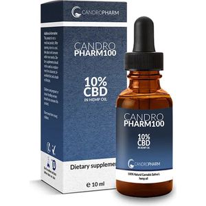 Candropharm100 10% CBD Olie - HIGH Quality CBD - Made in the Netherlands - Lab Tested CBD - Candropharm CBD Olie