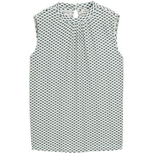 TOM TAILOR Damestop, 38005 - Groen Wit Tile Minimaal, XL