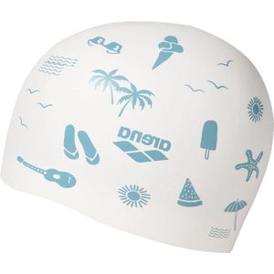 Omkeerbare badmuts - unisex - zwart/rood