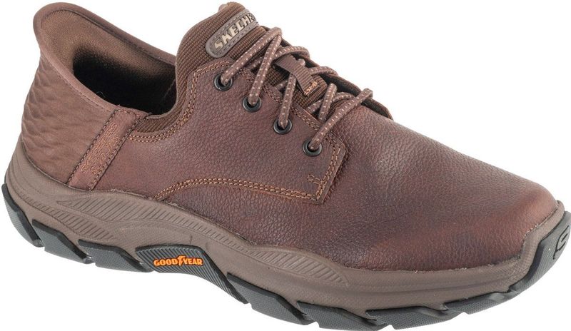 Skechers - Respected Garrett - Instapschoenen - Zwart - Nubuck/Textiel