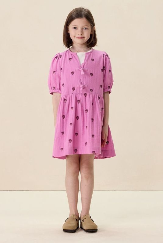 Sissy-Boy - Jurk - Roze - Mini-lengte - Katoen