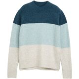 Tom Tailor Denim - Damespullover - Colourblocking - Regular Fit - Hoge Ronde Hals