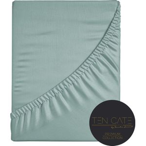 Ten Cate - Premium Hoeslaken - Mintgroen - Katoensatijn - Geschikt voor boxspring en matras - Hoekhoogte 30cm - Elastiek Rondom - Strijkvrij