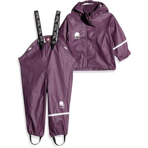 Baby Girls' Two-Piece Rainsuit in Many Colours - Purple Raincoat - Size 70 cm