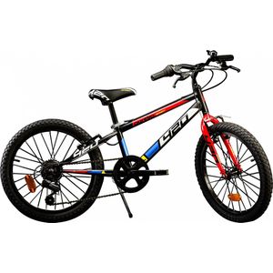 Aurelia 420 Sport - 20 Inch Mountainbike - Kinderfiets 6 tot 8 Jaar - Zwart/Rood