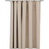 vidaXL-Gordijn-linnen-look-verduisterend-met-haken-290x245-cm-beige