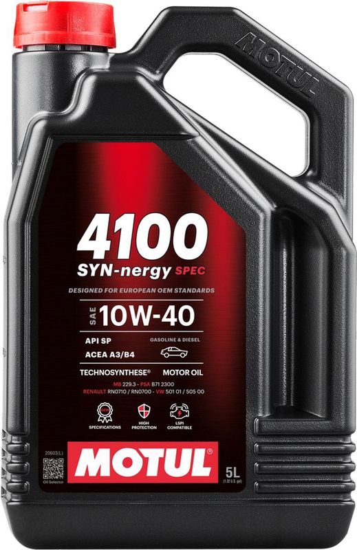 MOTUL 4100 SYN-nergy SPEC 10W-40 - 5L