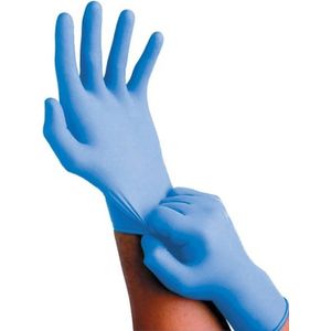 Nitril handschoenen poedervrij blauw - Large - 100 stuks/doos