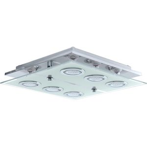 EGLO Farella plafondlamp - 4 x 3 Watt GU10 - Ø 35 cm. - chroom