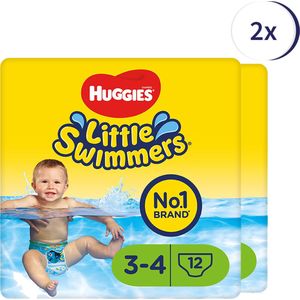 Huggies Little Swimmers - zwemluiers - maat 3/4 - (7 tot 15 kg) - voordeelverpakking - 72 stuks (6x12)