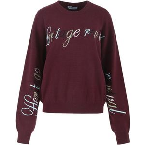 Fluresk Trui Veraline Knit Sweater 25nvf01 831 Dark Purple Dames Maat - W34