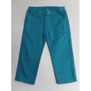 Lange broek - Jongens - Turquoise - 100% katoen - 18 maand 86