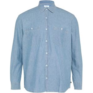 Overhemd - Chambray - Heren - 100% Katoen - Lange Mouwen