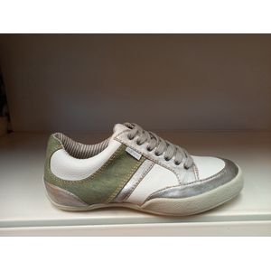 Rohde veterschoen wit metallic