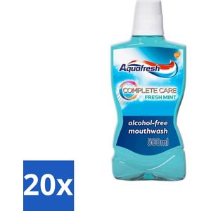 Aquafresh Complete Care Mondwater - Fresh Mint - 500 ml - Bulkverpakking - 20 stuks
