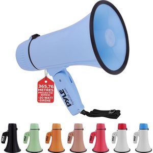 Pyle Megafoon Luidspreker - 20Watt PA Bullhorn- Draagbare Luidspreker met Sirene en Verstelbaar Volume