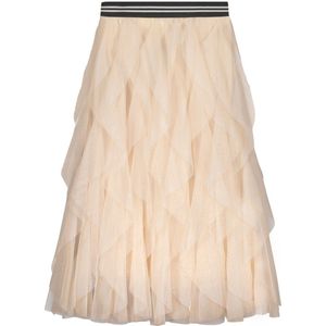Like Flo Meisjes rok mesh - Seline - Abrikoos