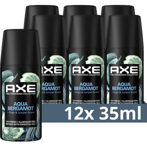 AXE - Fine Fragrance Collection - Premium Deodorant Bodyspray - Aqua Bergamot - 12 x 35 ml