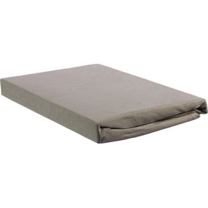 Hoeslaken Topper Beddinghouse Jersey-140 x 200 / 220 cm-BH Taupe