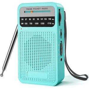 Draagbare AM/FM Radio met Sterke Ontvangst en Luide Luidspreker - Geschikt voor Binnen en Buiten