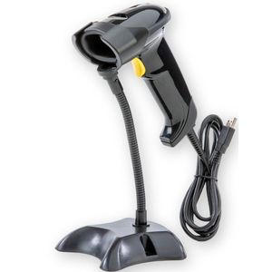 Barcode Scanner 1D - Handscanner - Bekabeld met USB - Plug & Play - Incl. Standaard
