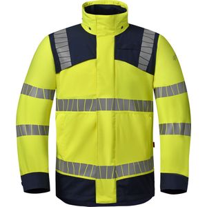 HAVEP Rainshell High Vis 50419 - Fluo Geel/Indigo Blauw - S