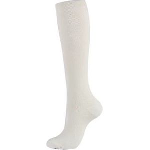 Jumada's Geweven Compressiekousen - Steunkousen - Reissokken - Elastisch - Unisex - Maat S/M - Wit