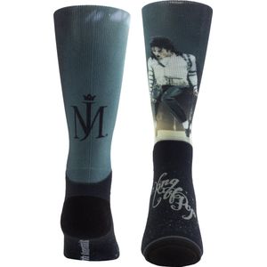 DYE - Michael Jackson Dye Sublimatie Crew - Compressiekousen - Zwart en Grijs