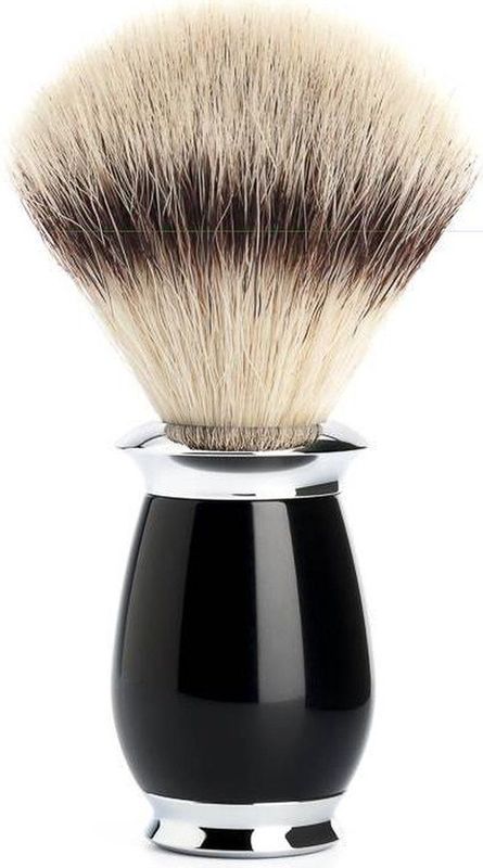 MÜHLE - Purist - Scheerkwast - Zwart - Silvertip Fibre Synthetisch